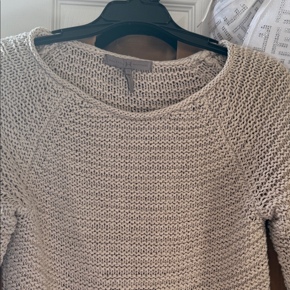 HALSTON Women's Cream Sweater